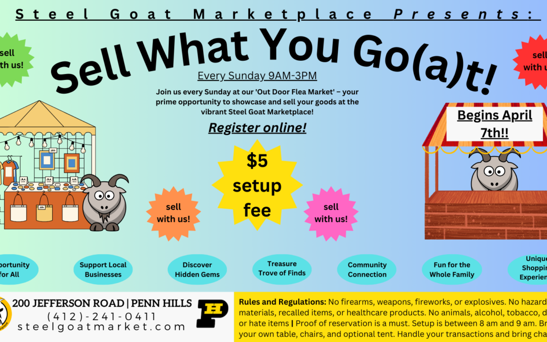 Steel Goat Flea Market – April 7th